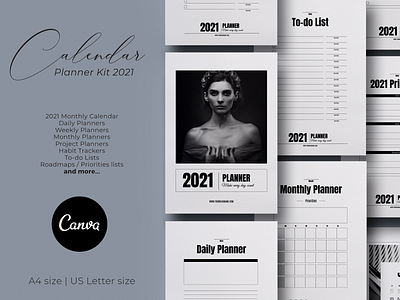 2021 Canva Planner | Calendar Kit 2021 3.14co brochure design brochure layout brochure template calendar calendar 2021 canva ebook cover ebook layout planner template typography