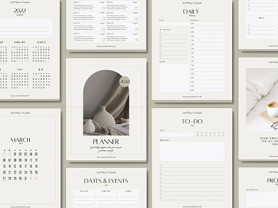 Canva Planner & 2022 Calendar Kit templates