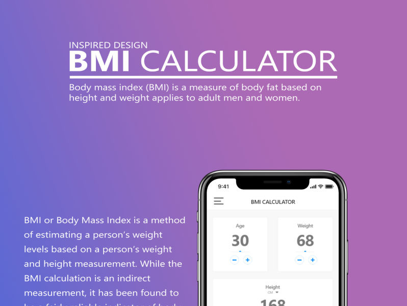 BMI_Calculator by Raj on Dribbble