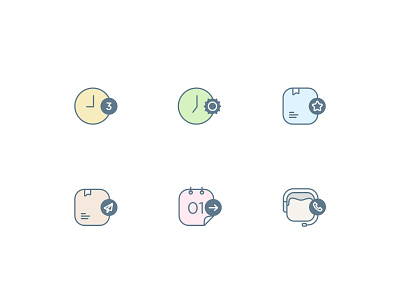 Icon set v2. courier deliveries icon