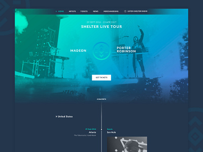 Daily UI Challenge #003 - Landing Page adobexd challenge concert dailyui dailyuichallenge festival landingpage music ui ux webdesign website