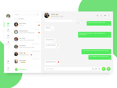 Daily UI Challenge #013 - Direct Messaging adobexd app design challenge chat dailyui dailyuichallenge messaging messaging app ui ux