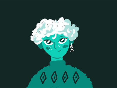 greengirl character design illustraion illustration people vector