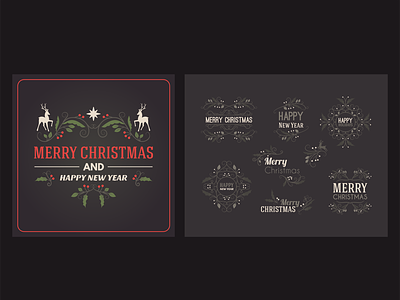 christmas branding celebrate christmas design flat illustraion logo new year vector vectorart
