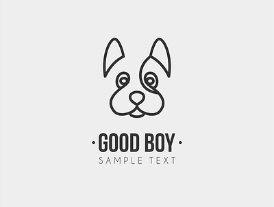 GOODBOY animal animal art animal logo branding dog flat illustraion logo logo design vector vectorart