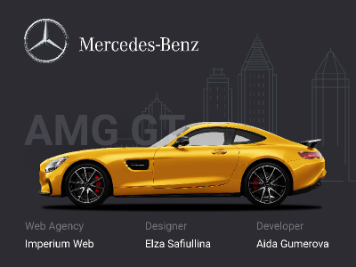 Mercedes_Benz onepage promotional website - 1 dribbble invite auto black cars dark invite landing mercedes mercedes benz promo