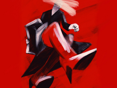 .abstractgirl abstract abstraction acid art fashion girl illustration procreate red sketch woman