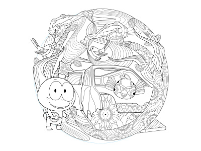 illustration for car 2 illustration