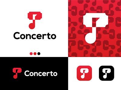 Concerto Logo brand identity concert concerto iconic logo logo logo challenge logo designer logo mark logocore logodesign logos minimalist