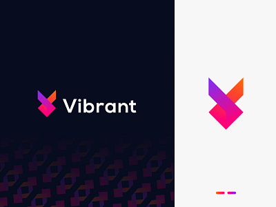 Vibrant Logo abstract brand identity branding creative design gradient gradient logo graphic design iconic logo logo logo design logo designer