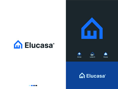Elucasa logo branding design graphic design house logo logo logo designer logo mark minimal logo real estate brand identity real estate logo