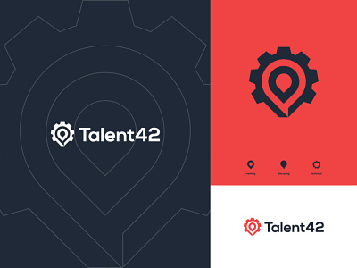 Talent 42 Logo Concept branding conference branding conference logo design event logo logo logo design logo designer minimalist technical logo ui