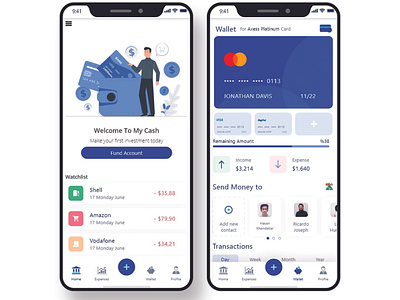 Mobile Banking Apps UI - Payment UI - Banking UI Design