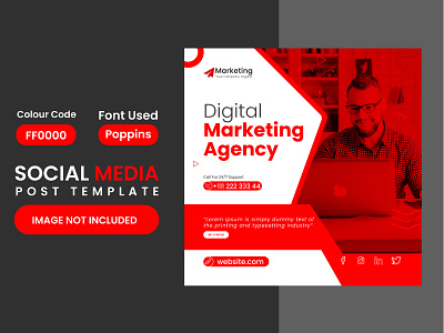 Digital Marketing Social Media Post | Digital Marketing agency branding branding design digital marketing agency digital marketing company digital marketing services illustation illustration instagram banner instagram post instagram template logo marketing agency social media social media design ui