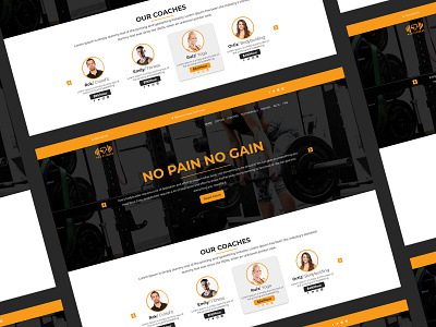 Gym - Landing Page | Brand New Gym - Landing Page Design gym gym apps gym design gym landingpage gym web template gym website ux