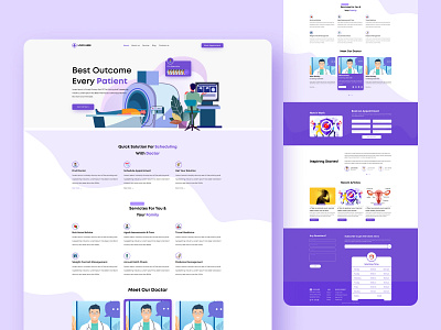 This is the Clinic - Landing Page | Brand New Clinic - Website app branding design digital marketing agency doctor landing page doctor website graphic design medical medical landing page medical website ui ux vector web design web ui website