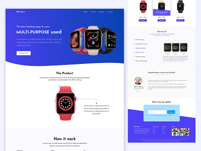 Watch Landing Page Design Concept | UI/UX | Web Design