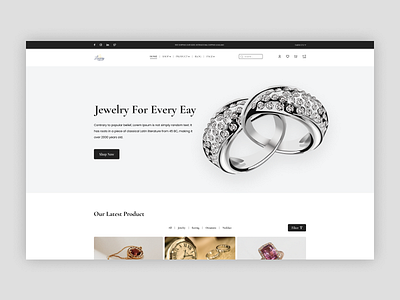 Jewelry Shop - Landing Page app design graphic design jewelry jewelry design landing page landingpage shopify ui ux web design website website design wix wordprass