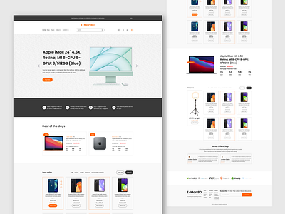 E-MartBD - Landing Page amazon app branding design digital marketing agency e martbd e shopbd graphic design landingpage logo online shop ui ux vector web design web page website