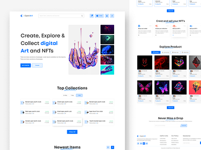 OpenArt - Monster NFT Marketplace Website