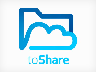toShare logo blue cloud logo toshare