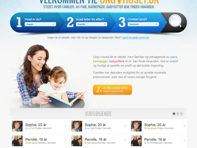 Au Pair Site Take 2 au pair blue frontpage list nanny orange search user website
