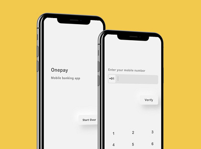 Onepay Landing page app branding minimal neumorphism payment skeumorphism ui wallet