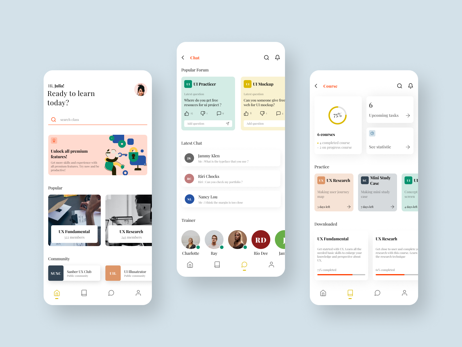 Online Course - App Concept by Wira Sigalingging on Dribbble