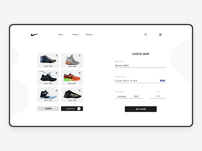 Nike Checkout page by Omar Elshennawy on Dribbble