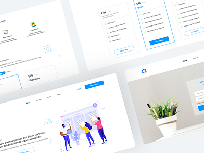 Company profile website 2020 best design blue branding business circles company design features page get started home illustraion illustrator landing page login page logo package profile try ui