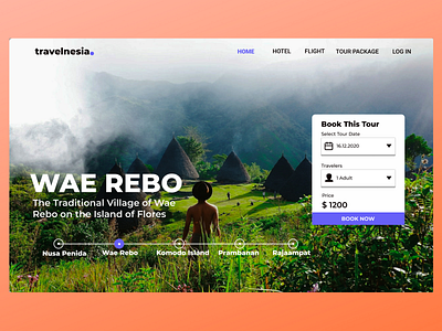 Travelnesia Web Landing Page