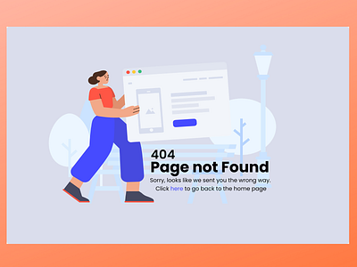 Oopss! Error 404 app branding design illustration minimal typography ui ux web website