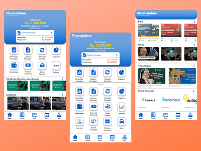 Finansialmu App mobile UI/UX