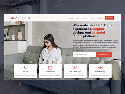 Web Design for Digital Agency