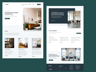 Comfo-Interior Design Landing Page