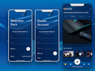 Playstation companinon UI