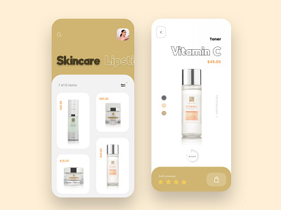 e-commerce app for soclear beauty app design ui ux website
