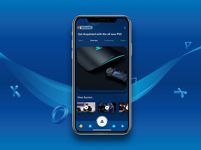 Playstation Companion app design ui ux