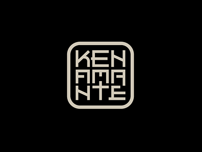 KEN AMANTE - Logo asian brand branding chinese design japanese logo pets seal stamp typography vector