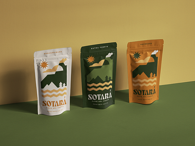 SOTARÁ - Branding 3d brand branding coffee colombia design elegant graphic design green latam logo mockup presentation product render typography vector yellow