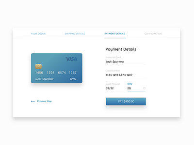 Card Purchase Interface