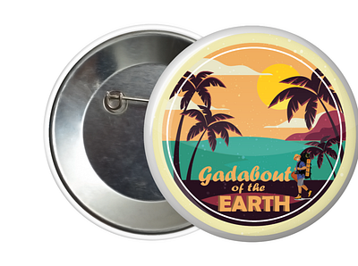 gadabout of the EARTH logo brand identity branding design illustration ui vector