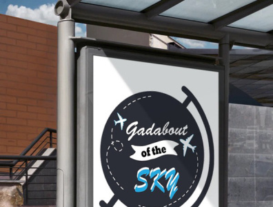 Gadabout of the SKY logo brand identity branding design illustration vector