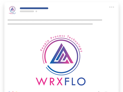 WRXFLO brand identity branding design illustration letter logo logo minimalist logo typography ui vector