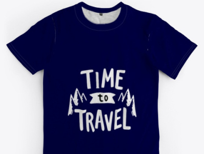 Time to Travel T-shirt branding design typography