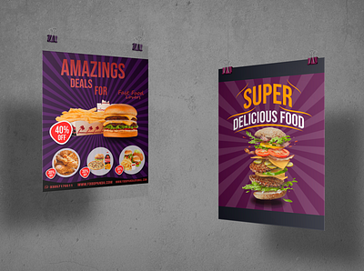 food flyer brand identity branding design ecommerce flyer food food poster illustration mockup poster typography vector