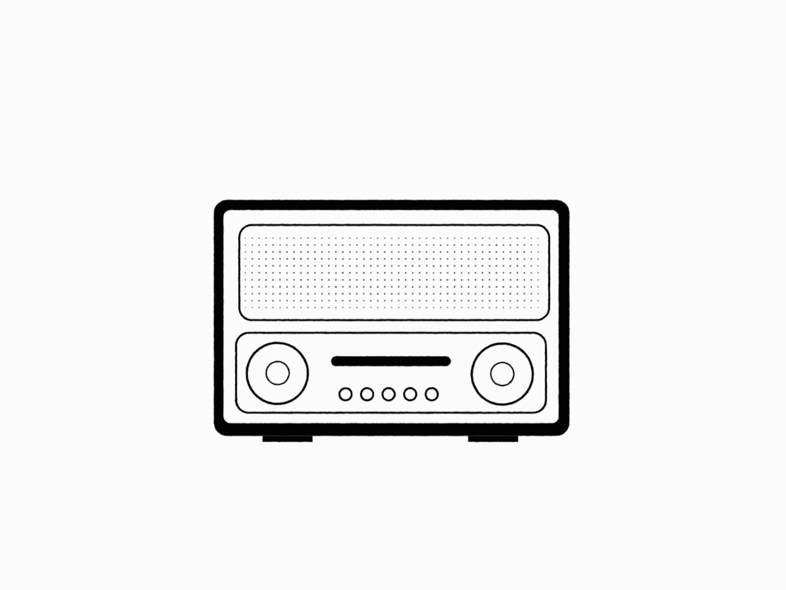 Radio after effects animation app icon illustration inktober inktober2020 motion motion design music old phone phone app radio speaker transform transformation vintage