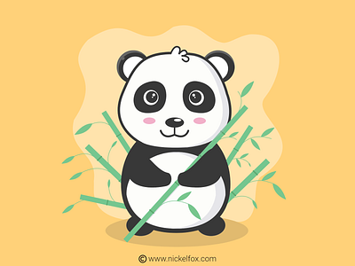 Panda Illustration art artist design digital art drawing illustration illustrator vector