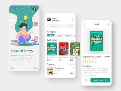 Book Store App Design Concept