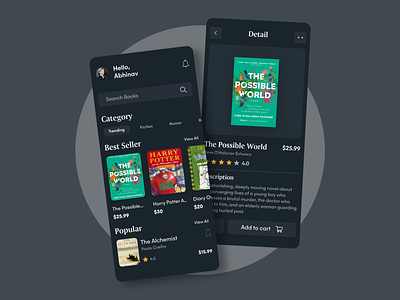 Book Store App- Dark Mode